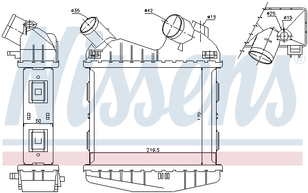 Intercooler, échangeur 96499