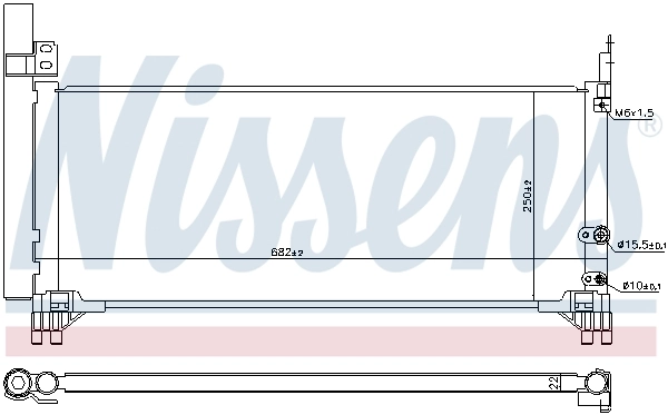 NISSENS 941221 Condenser, air conditioning