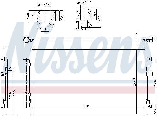 NISSENS 941064 Condenser, air conditioning