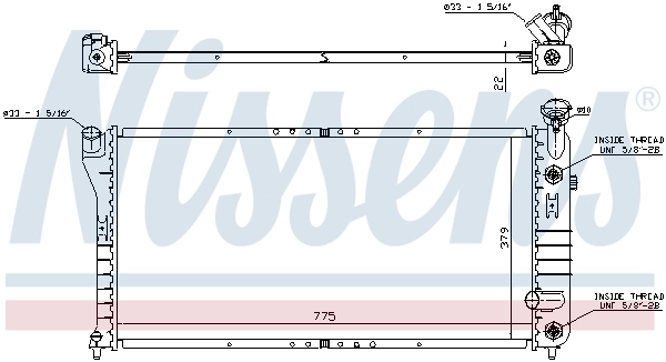 NISSENS 69215 Radiator, engine cooling