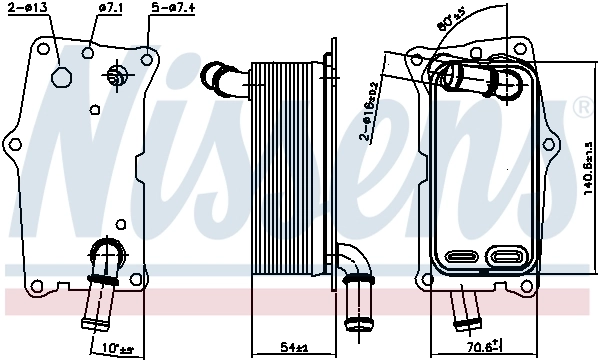 Oil Cooler, automatic transmission 91104