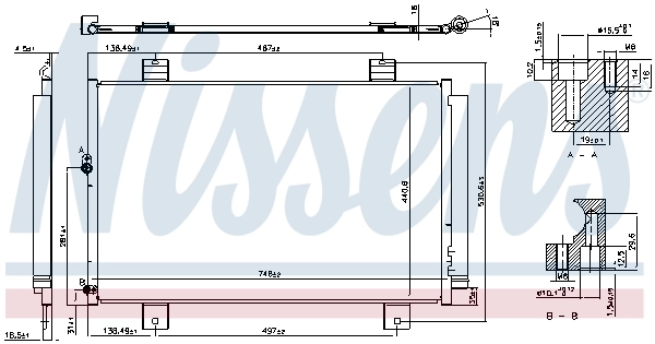 NISSENS 940640 Condenser, air conditioning