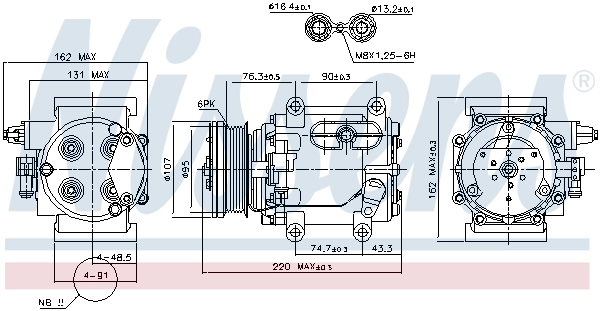 Compressor, air conditioning ** FIRST FIT ** 89239