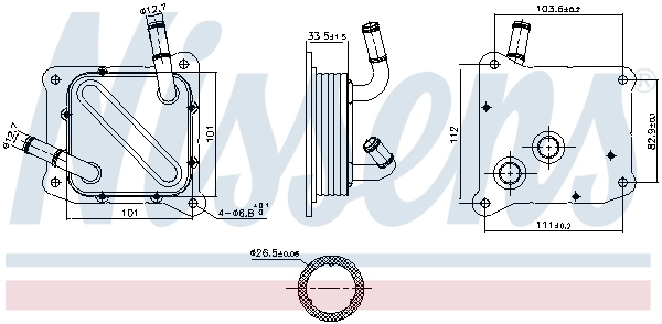 Oil Cooler, automatic transmission ** FIRST FIT ** 91181