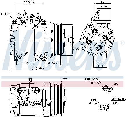 Compressor, air conditioning ** FIRST FIT ** 890128