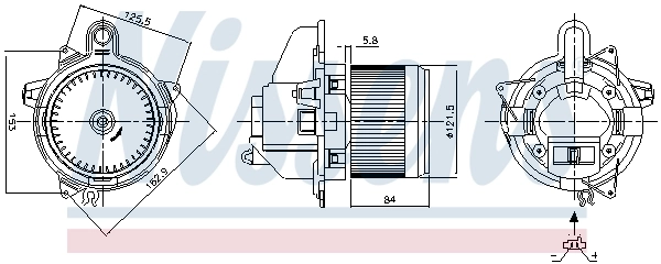 Interior Blower 87359