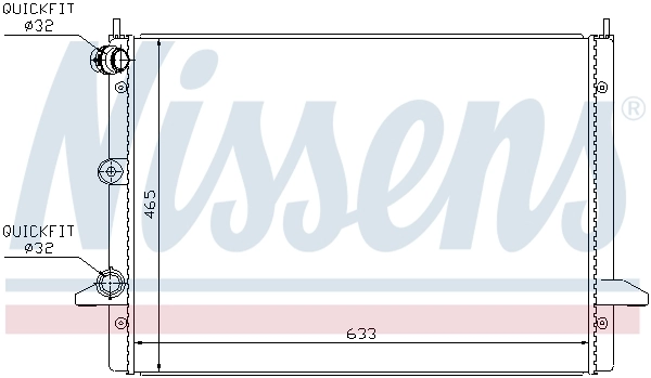 Radiator, engine cooling ** FIRST FIT ** 67303
