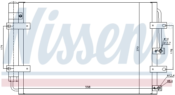 NISSENS 940631 Condenser, air conditioning