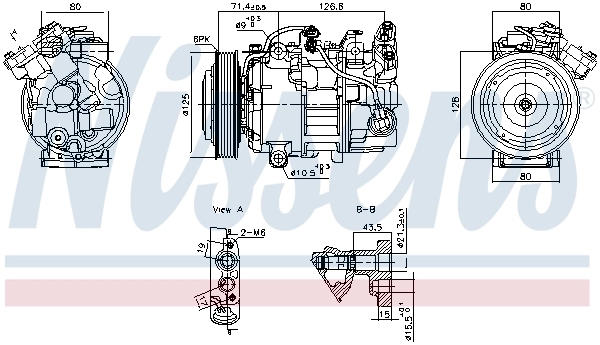 Compressor, air conditioning ** FIRST FIT ** 891043