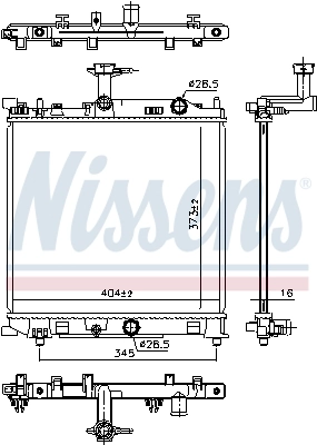 NISSENS 641777 Radiator, engine cooling