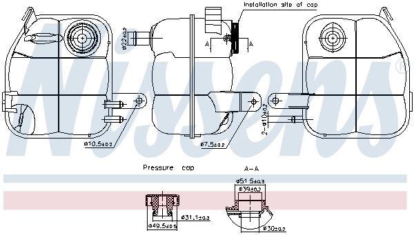Expansion Tank, coolant ** FIRST FIT ** 996336