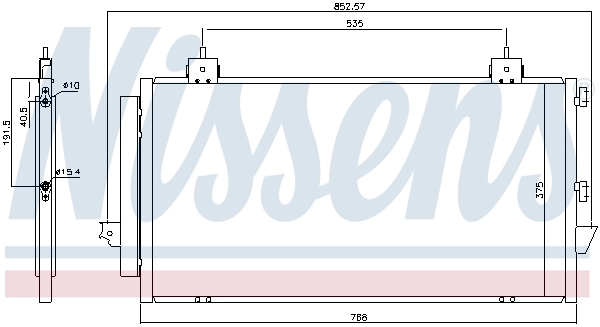Condenser, air conditioning ** FIRST FIT ** 94741