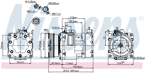 Compressor, air conditioning ** FIRST FIT ** 89178