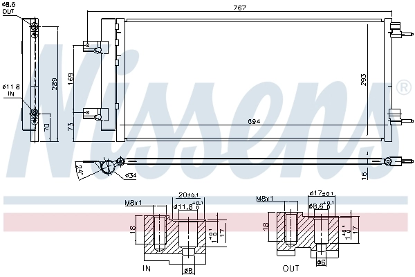 Condenser, air conditioning ** FIRST FIT ** 940734