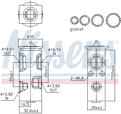 NISSENS 999368 Expansion Valve, air conditioning