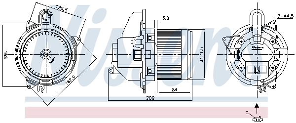 NISSENS 87502 Interior Blower