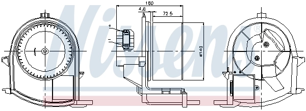 NISSENS 87047 Interior Blower