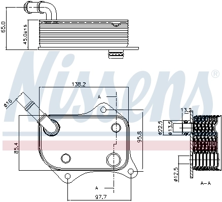 Oil Cooler, engine oil 90711
