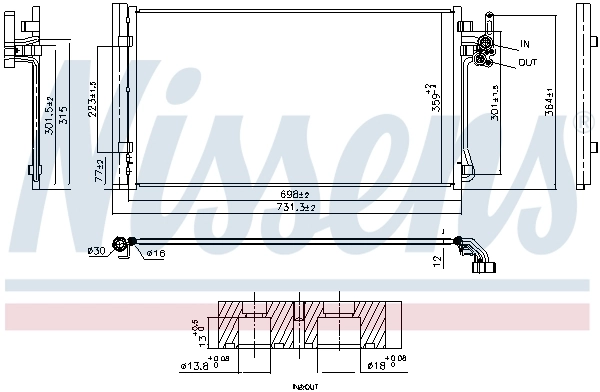 Condenser, air conditioning ** FIRST FIT ** 941286
