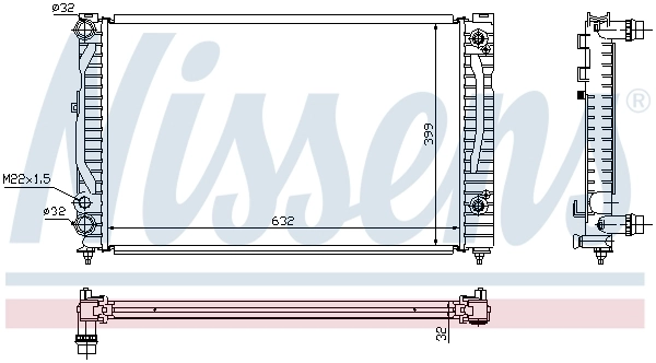 Radiator, engine cooling ** FIRST FIT ** 60499