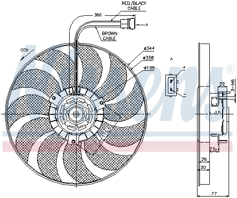 Fan, engine cooling 85676