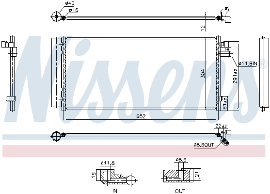 Condenser, air conditioning ** FIRST FIT ** 941242