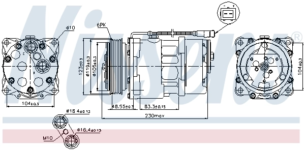 NISSENS 89192 Compressor, air conditioning