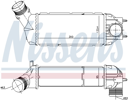 NISSENS 96720 Charge Air Cooler