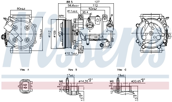 Compressor, air conditioning ** FIRST FIT ** 891201