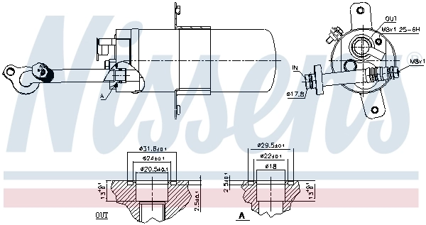 NISSENS 95592 Dryer, air conditioning