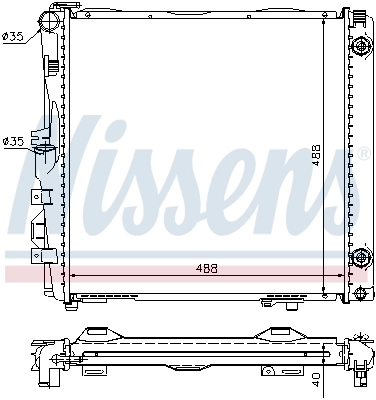 NISSENS 62682A Radiator, engine cooling