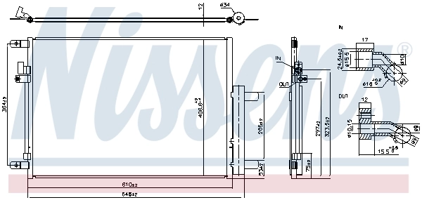 NISSENS 941288 Condenser, air conditioning