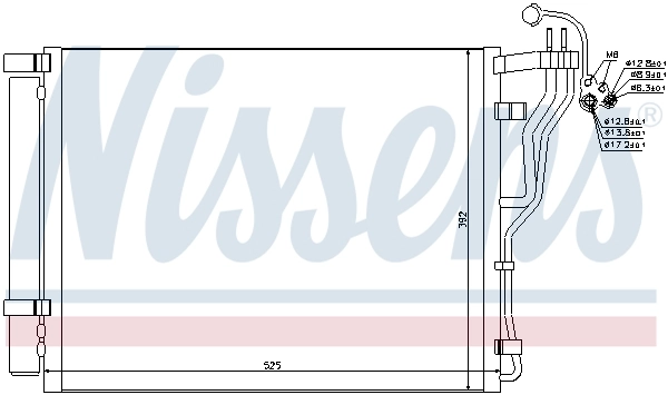 NISSENS 940273 Condenser, air conditioning