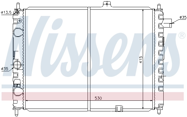 NISSENS 63170 Radiator, engine cooling