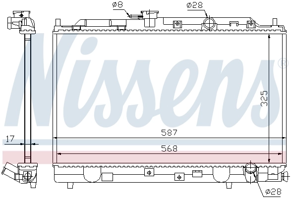 NISSENS 62269 Radiator, engine cooling