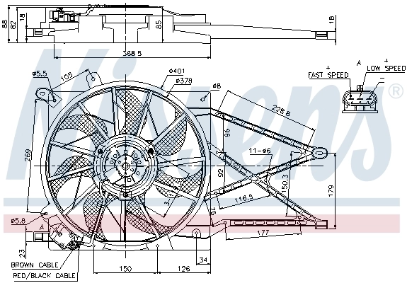 Fan, engine cooling 85185