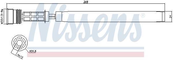 NISSENS 95458 Dryer, air conditioning