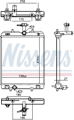 NISSENS 606697 Radiator, engine cooling