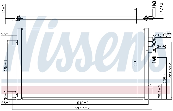 NISSENS 940457 Condenser, air conditioning