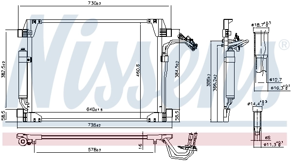 NISSENS 940622 Condenser, air conditioning