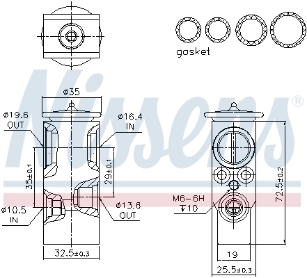 Expansion Valve, air conditioning ** FIRST FIT ** 999394