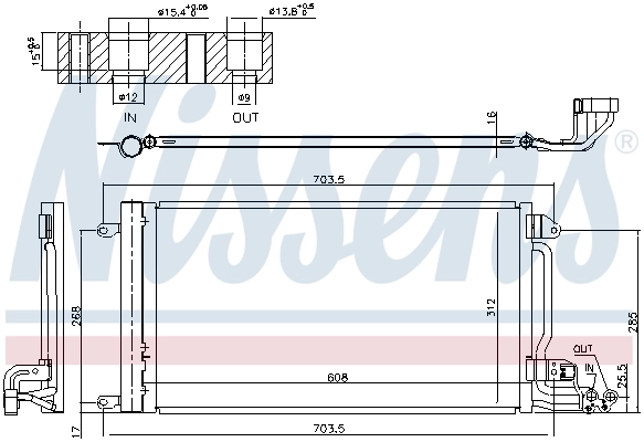 NISSENS 941047 Condenser, air conditioning