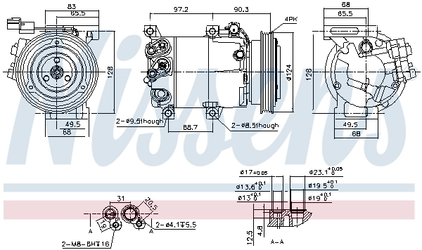 Compressor, air conditioning ** FIRST FIT ** 890877