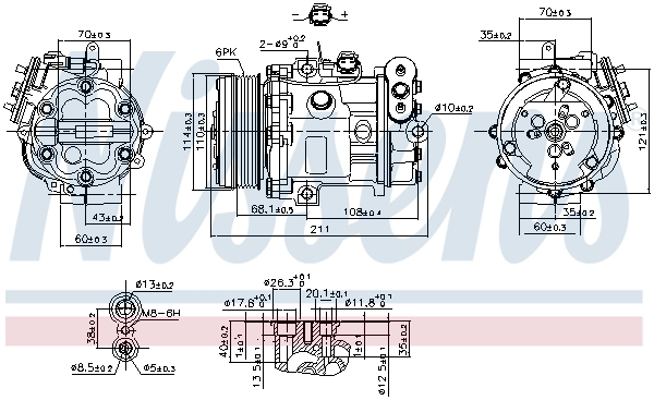 Compressor, air conditioning ** FIRST FIT ** 89503