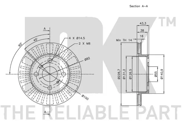 NK 314566 Brake Disc