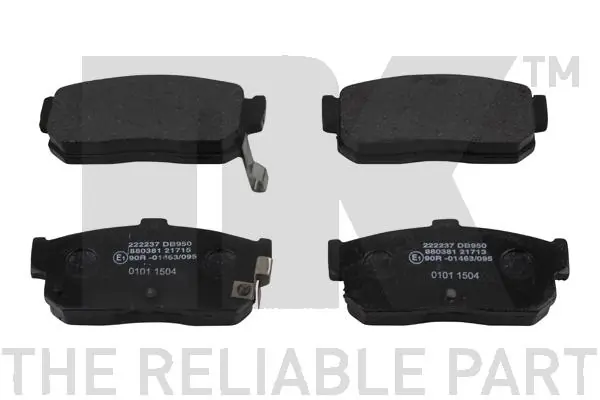 Brake Pad Set, disc brake 222237