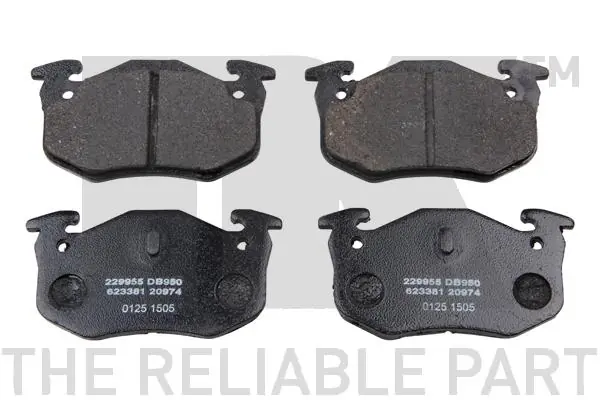 Brake Pad Set, disc brake 229955