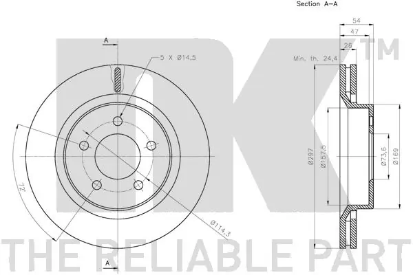 NK 319325 Brake Disc