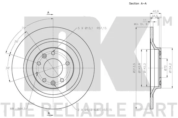 NK 203265 Brake Disc