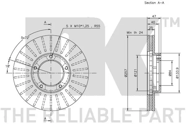 NK 209949 Brake Disc